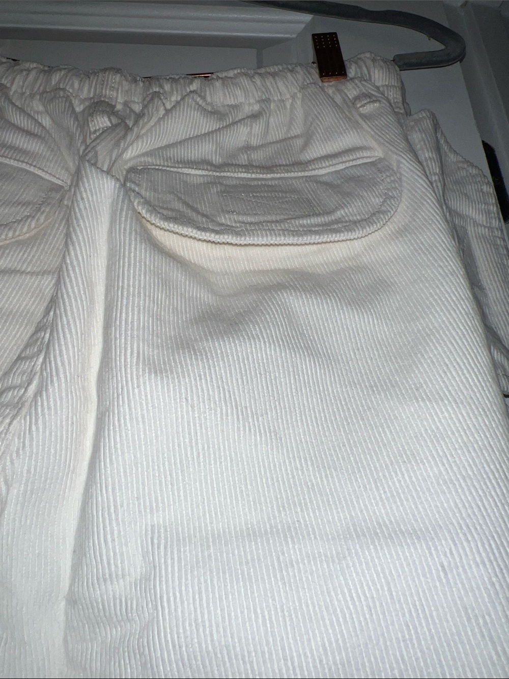 Urban Outfitters Cream Wide-Leg Cargo Drawstring Trousers - Picture 11 of 14